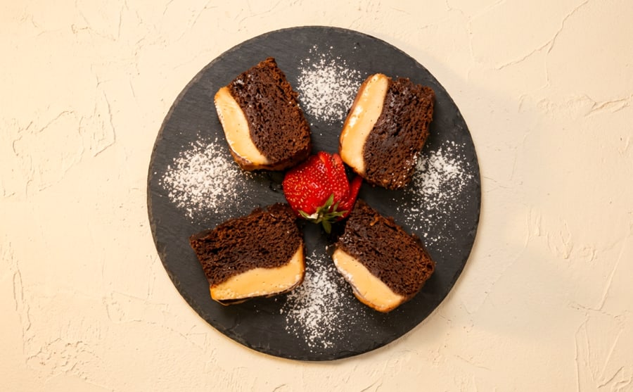 Cream caramel cake at Derian, Yerevan — A soft cake under cream and caramel — sweet without being heavy, and the dessert for when the table is already full.