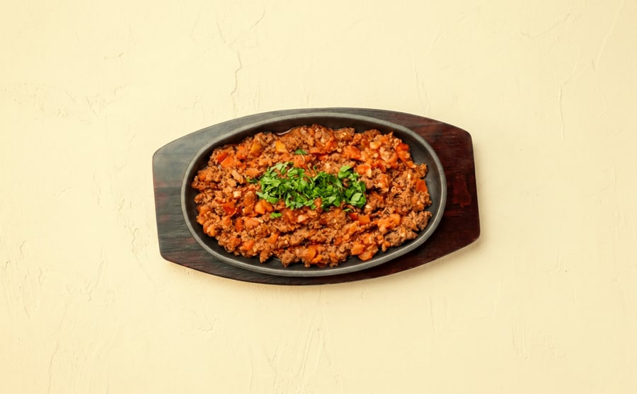 Derian special at Derian, Yerevan — The kitchen's own selection of hot dishes on one plate — the order for when you want everything and cannot choose.