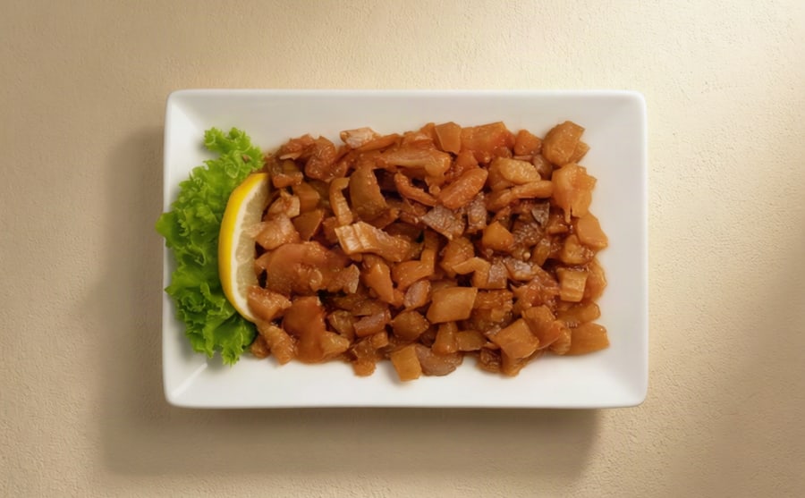 Pickle salad at Derian, Yerevan — Pickled vegetables chopped together — sour, crunchy and bracing, the salad that cuts straight through a heavy plate.